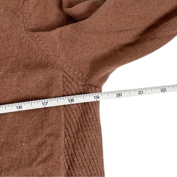 Pure Collection 100% Cashmere brown crewneck Sweater women’s small - Picture 5 of 6